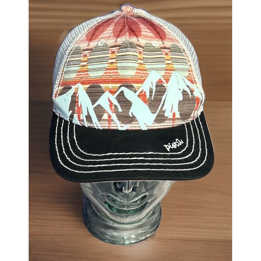 Pistil McKinley Trucker Hat Mountain Scene Hat‎ Cap Snap Back